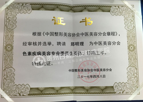 郑明理出席中国中医美容大会并当选分会理事